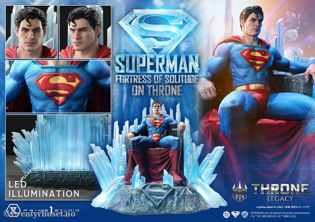 DC Comics Throne Legacy Collection Statue Statue 1/4 Superman Fortress of Solitude on Throne (Design by Gabriele