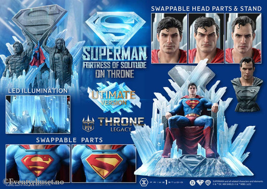 DC Comics Throne Legacy Collection Statue Statue 1/4 Superman Fortress of Solitude on Throne (Design by Gabriele