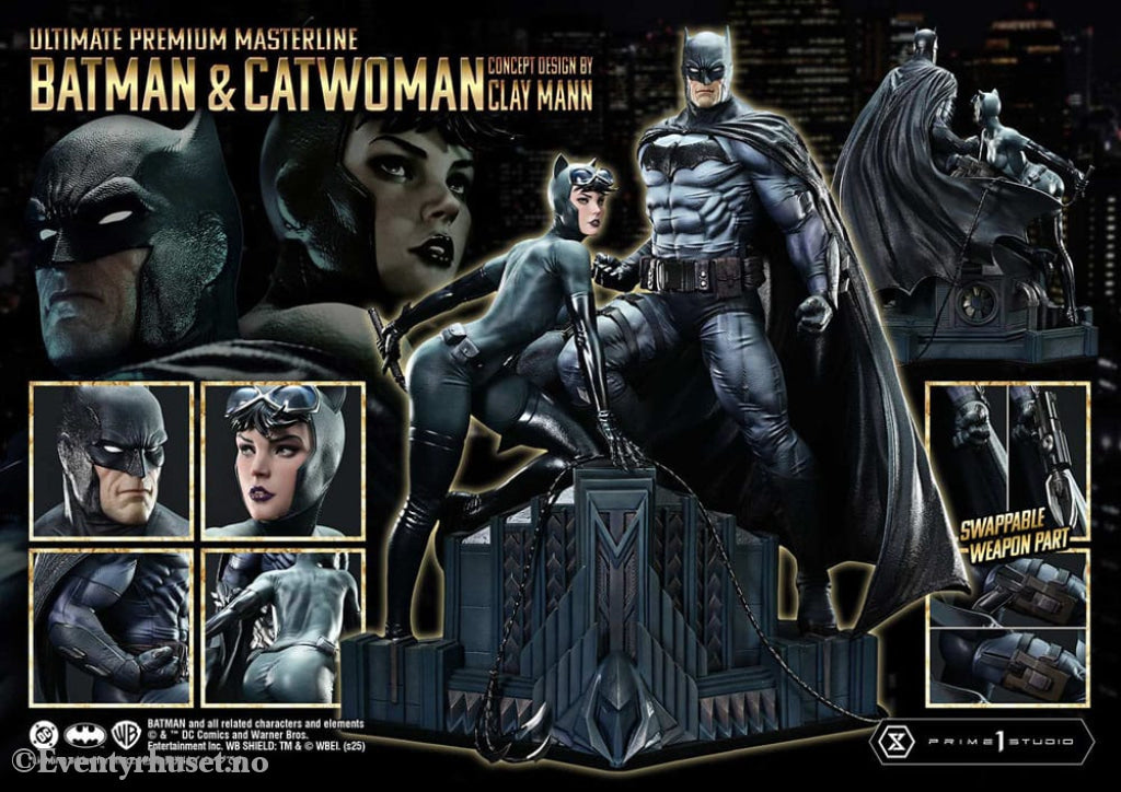 DC Comics Ultimate Premium Masterline Series Statue 1/4 Batman & Catwoman (Concept Design by Clay Mann) 56 cm