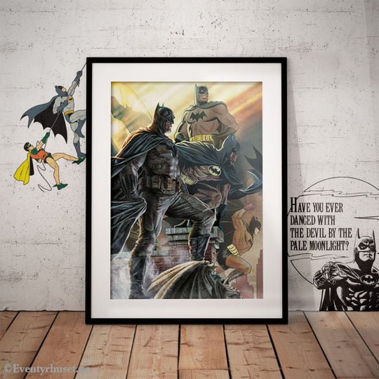 DC Comis Art Print Batman 85th Anniversary Limited Edition 42 x 30 cm Home & Gifts