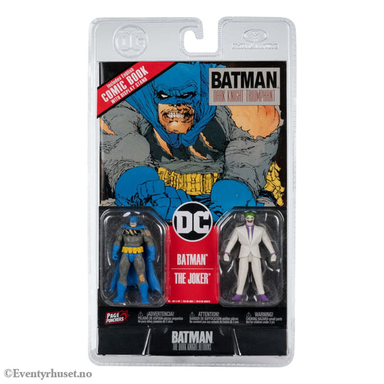 DC Direct Page Punchers Action Figure 2-Pack Batman & The Joker (Batman: The Dark Knight Returns) 8 cm Toys