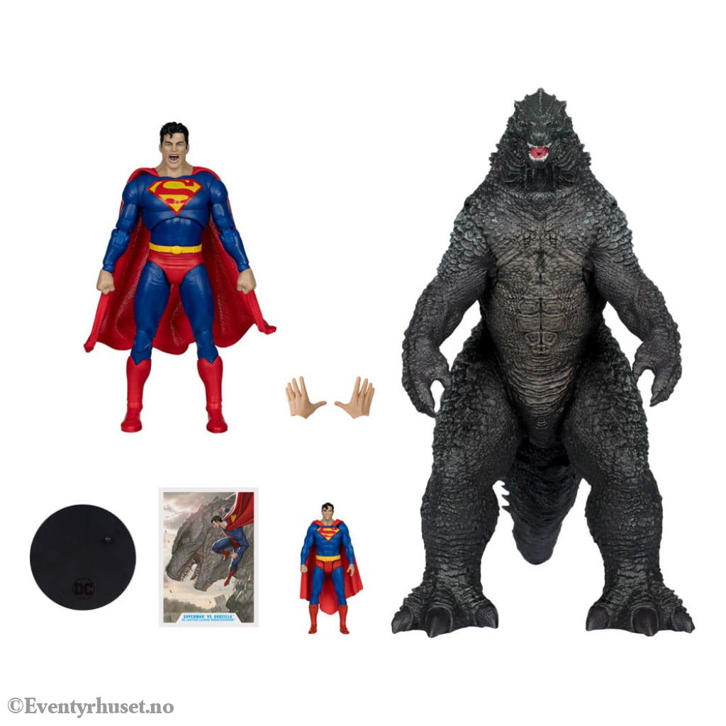 DC Justice League Monsterverse DC Multiverse Action Figures 2-Pack Superman Vs. Godzilla 30 cm Toys