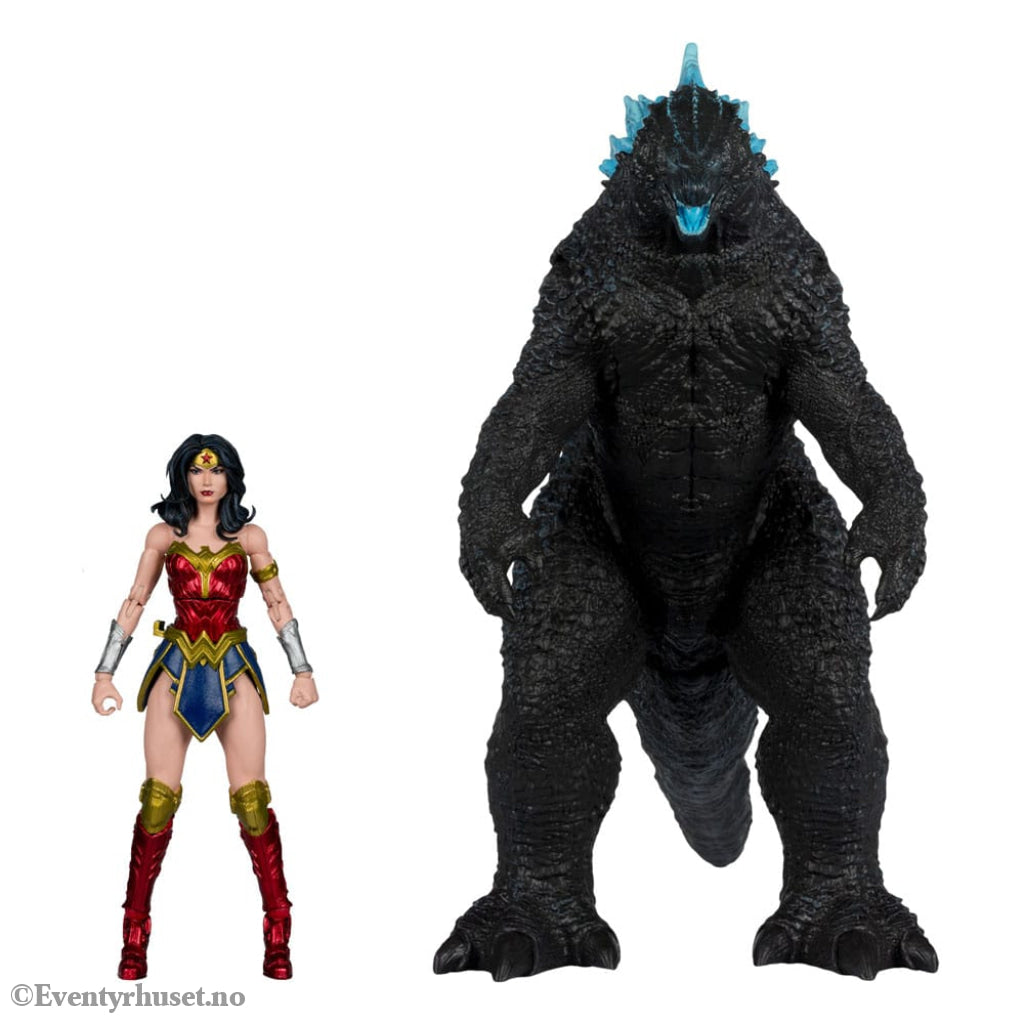 DC Justice League Monsterverse DC Multiverse Action Figures 2-Pack Wonder Woman Vs. Atomic Blast Godzilla 18 cm Toys