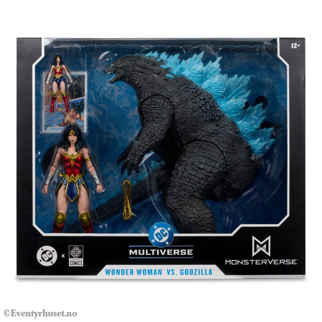 DC Justice League Monsterverse DC Multiverse Action Figures 2-Pack Wonder Woman Vs. Atomic Blast Godzilla 18 cm Toys
