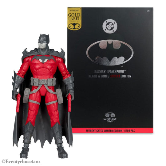 DC Multiverse Action Figure Batman (Flashpoint) (Black & White Accent Edition) (Gold Label) 18 cm Toys