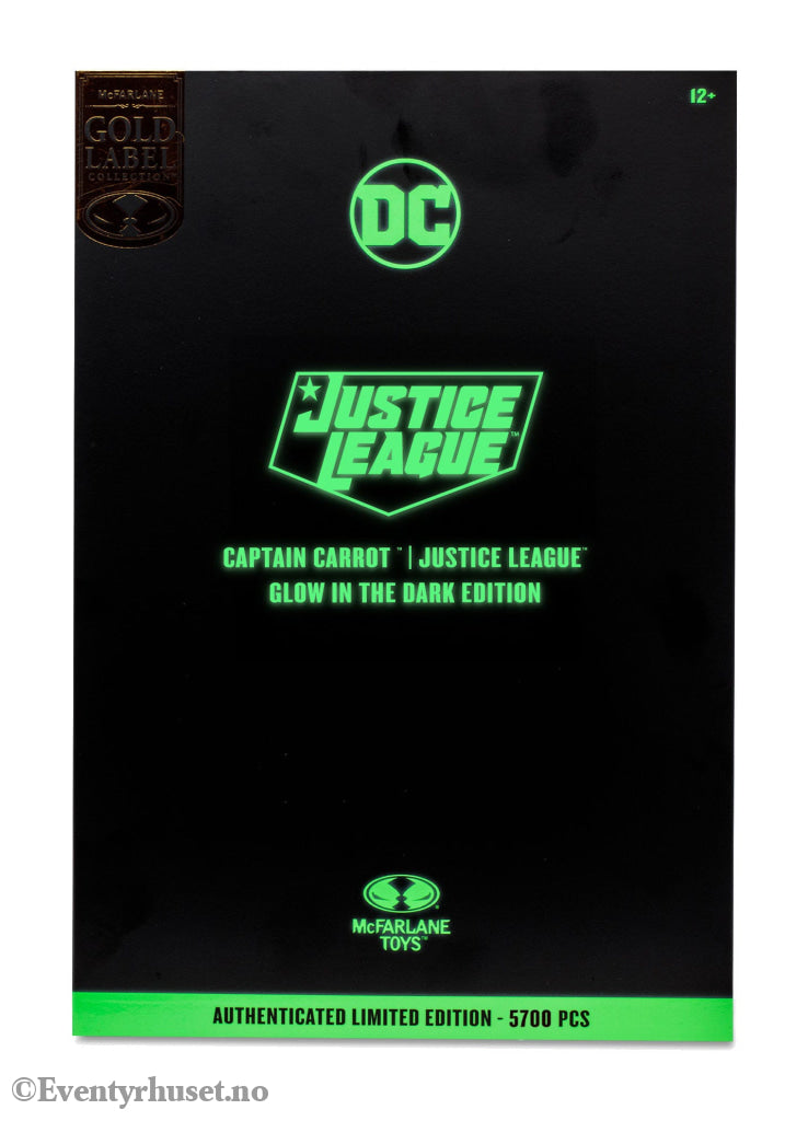 DC Multiverse Action Figure Captain Carrot (Justice League Incarnate) Glow In The Dark Edition (Gold Label) 18 cm. Mint