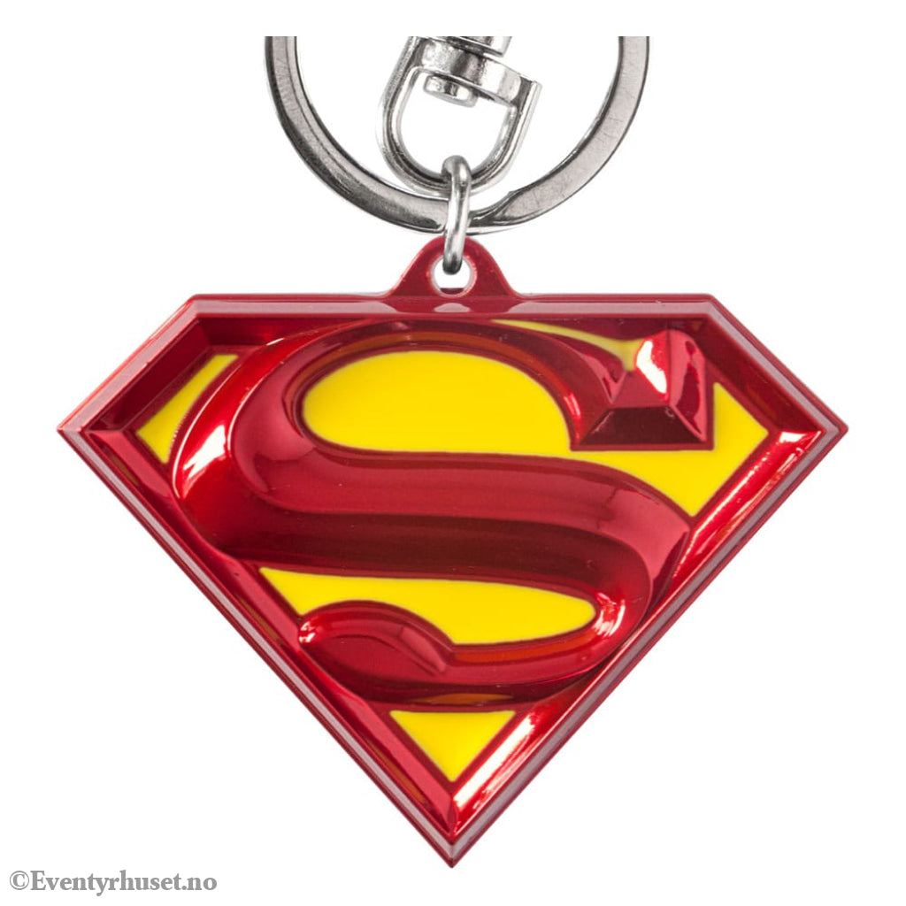 DC Pewter-Keychain Superman Logo coloured Fashion & Accessories