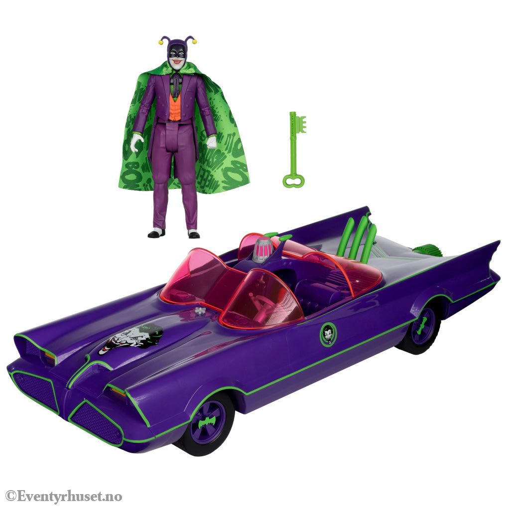 DC Retro Action Figure with vehicle Batman 66 Batmobil with Joker (Gold Label). Mint In Sealed Box (MISB)! Actionfigur