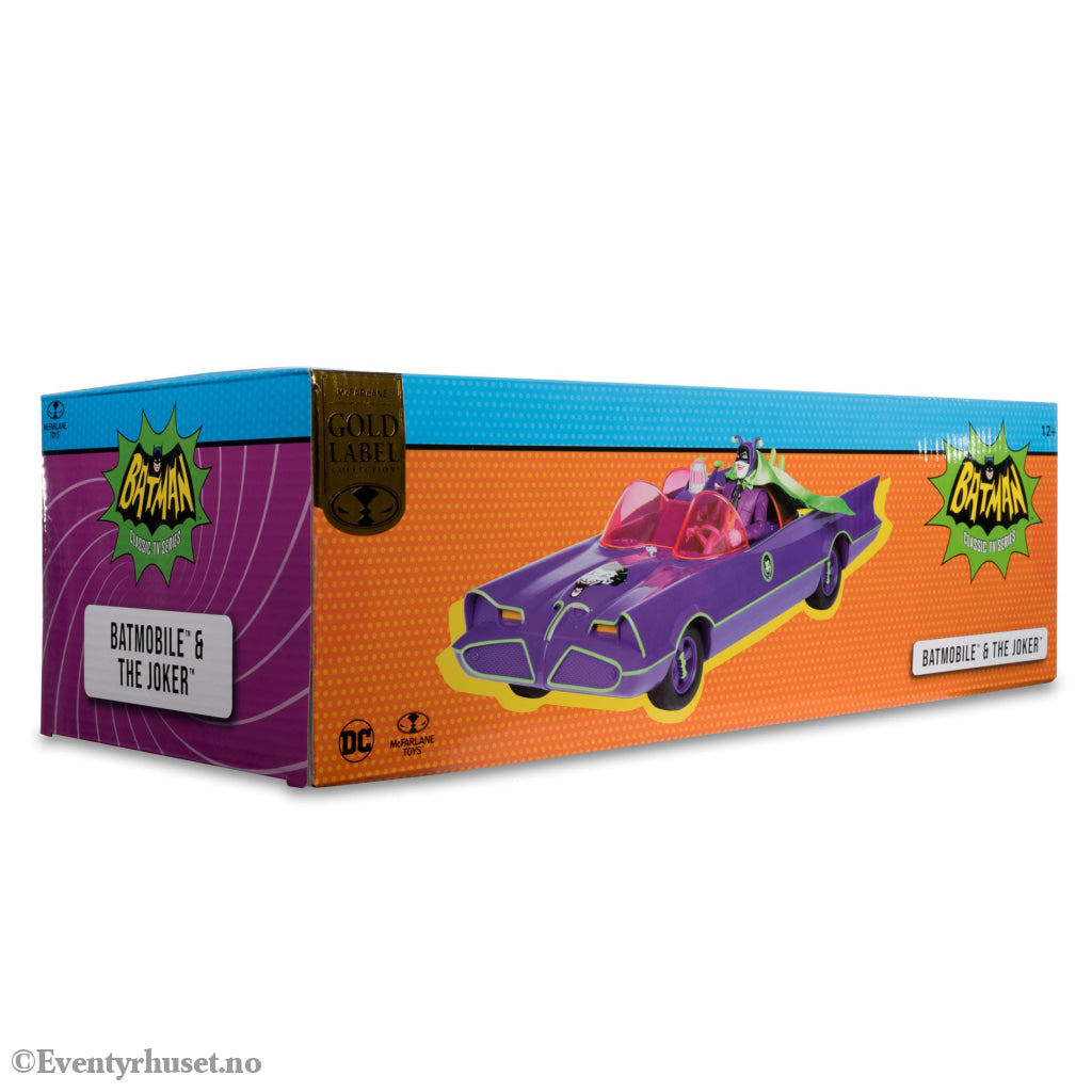 DC Retro Action Figure with vehicle Batman 66 Batmobil with Joker (Gold Label). Mint In Sealed Box (MISB)! Actionfigur
