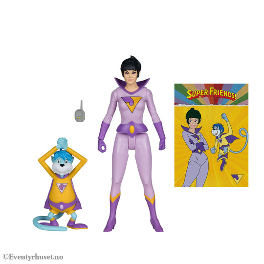 DC Retro Super Friends Action Figure Jayna & Gleek (Red Platinum Edition) 15 cm. Mint In Sealed Box (MISB)! Actionfigur