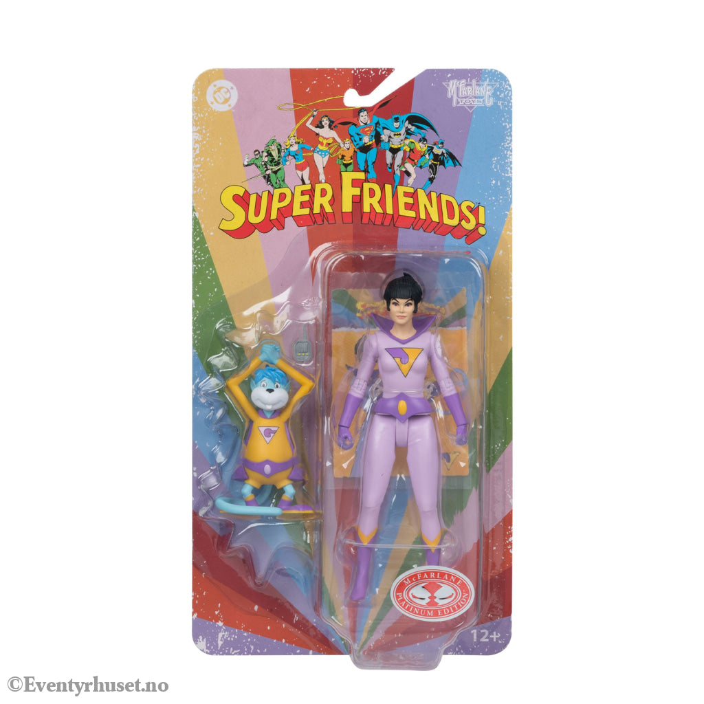 DC Retro Super Friends Action Figure Jayna & Gleek (Red Platinum Edition) 15 cm. Mint In Sealed Box (MISB)! Actionfigur