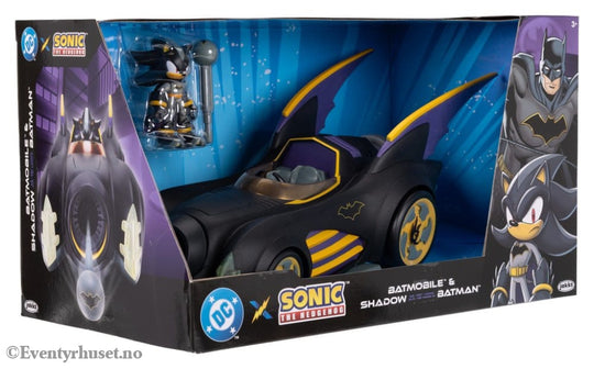 DC x Sonic - The Hedgehog Action Figure with Vehicle Shadow Batman & Batmobile 6 cm Toys