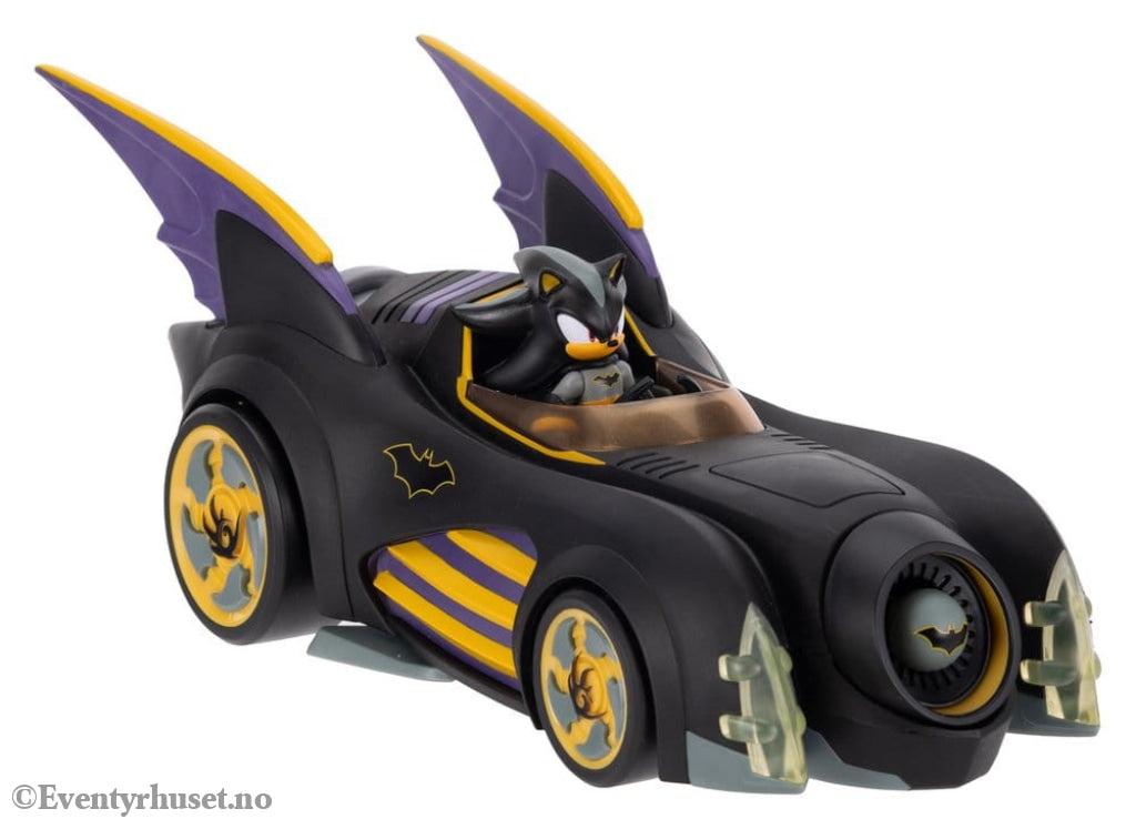 DC x Sonic - The Hedgehog Action Figure with Vehicle Shadow Batman & Batmobile 6 cm Toys