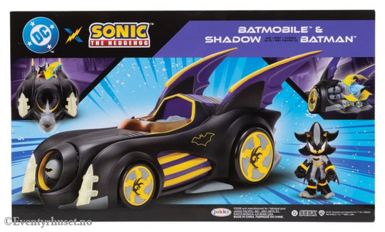DC x Sonic - The Hedgehog Action Figure with Vehicle Shadow Batman & Batmobile 6 cm Toys
