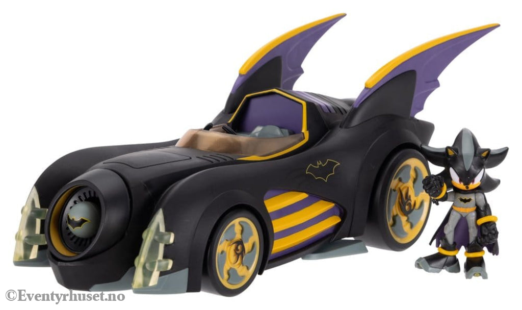 DC x Sonic - The Hedgehog Action Figure with Vehicle Shadow Batman & Batmobile 6 cm Toys