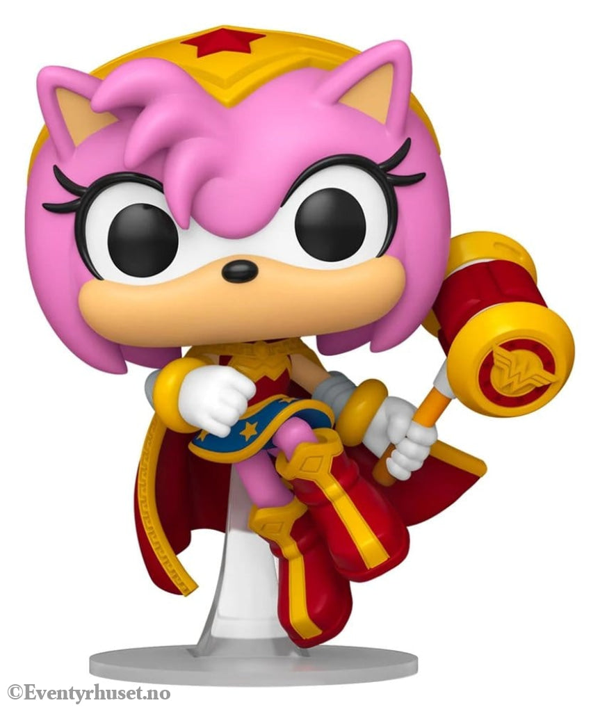 DC x Sonic the Hedgehog POP! Heroes Vinyl Figure Amy as Wonder Woman 9 cm Collectibles
