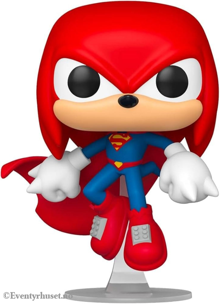 DC x Sonic the Hedgehog POP! Heroes Vinyl Figure Knuckles as Superman 9 cm Collectibles