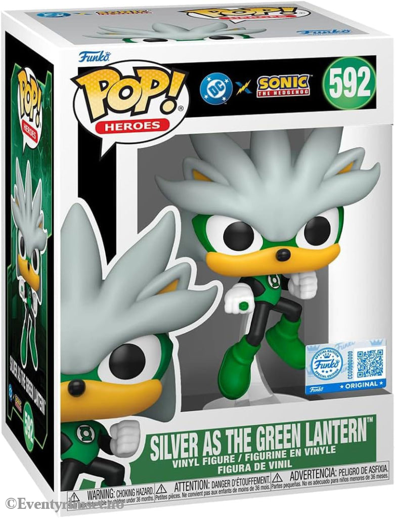 DC’s Justice League and Sonic the Hedgehog POP! Movies Vinyl Figures Silver/GL 9 cm Collectibles