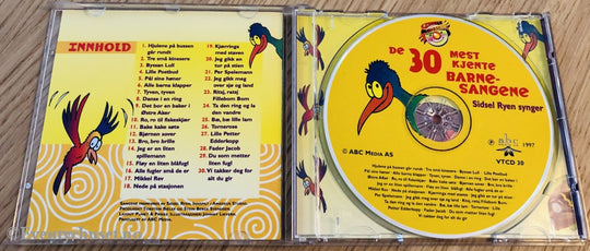De 30 Mest Kjente Barnesangene For De Aller Minste. Sidsel Ryen Synger. 1997. Cd. Cd