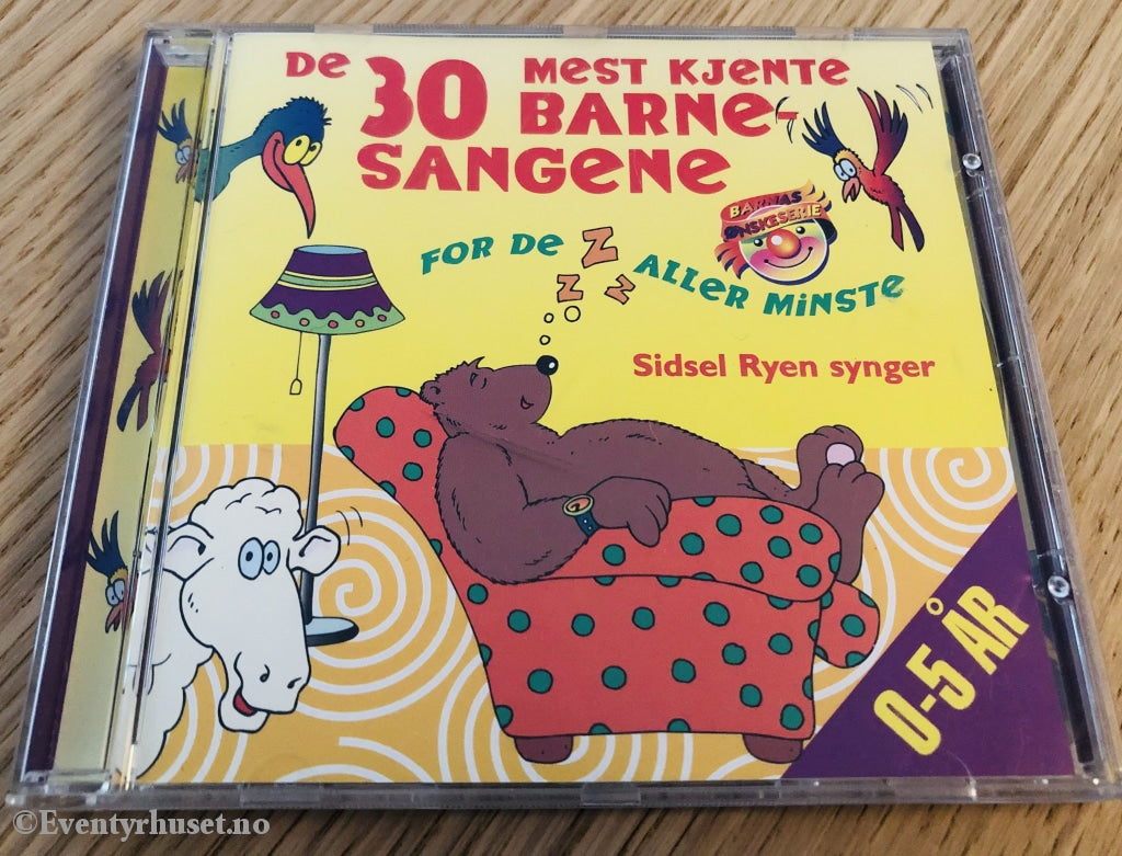De 30 Mest Kjente Barnesangene For De Aller Minste. Sidsel Ryen Synger. 1997. Cd. Cd