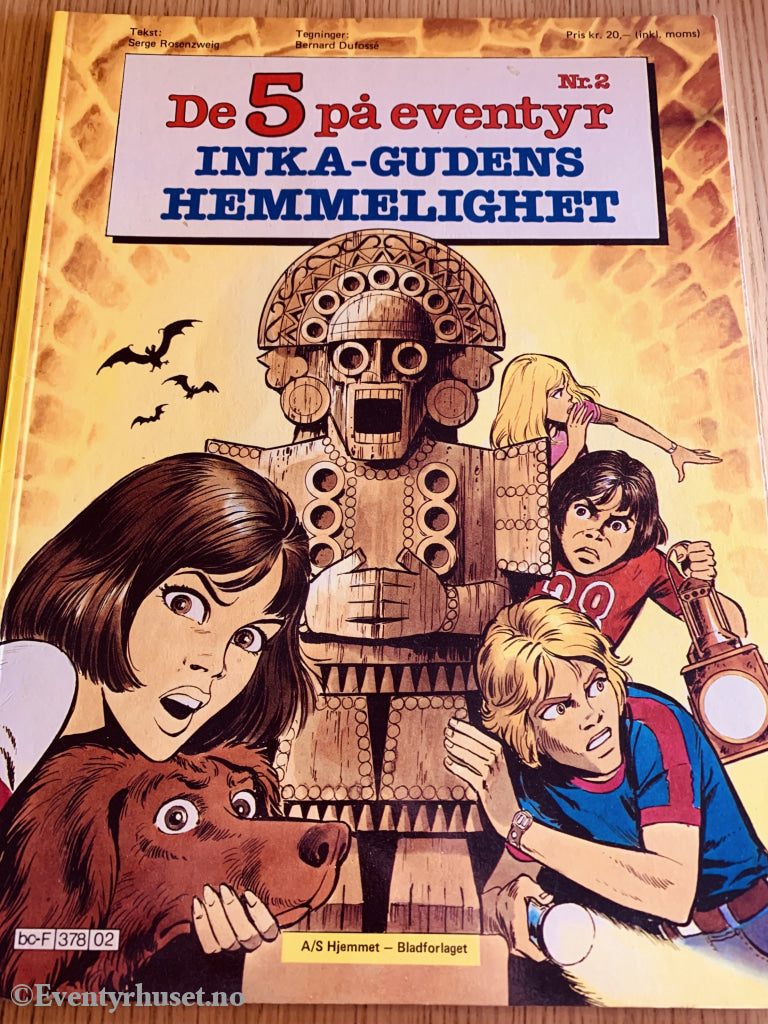 De 5 På Eventyr. 1983/02. Inka-Gudens Hemmelighet. Tegneseriealbum