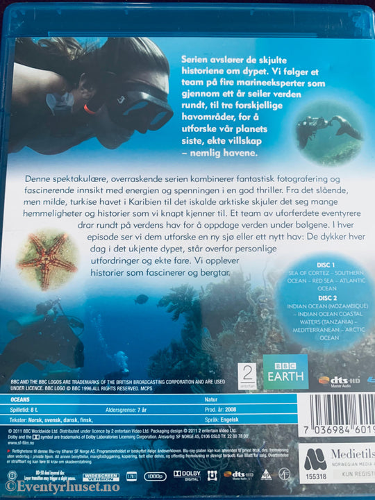 De Blå Hav (Oceans) - Bbc Earth. 2008. Blu-Ray. Blu-Ray Disc