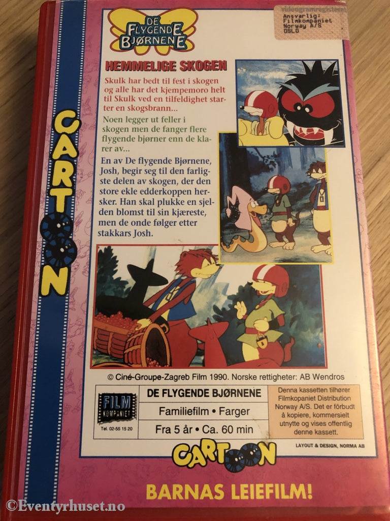 De Flygende Bjørnene. Hemmelige Skogen. Vhs Big Box.