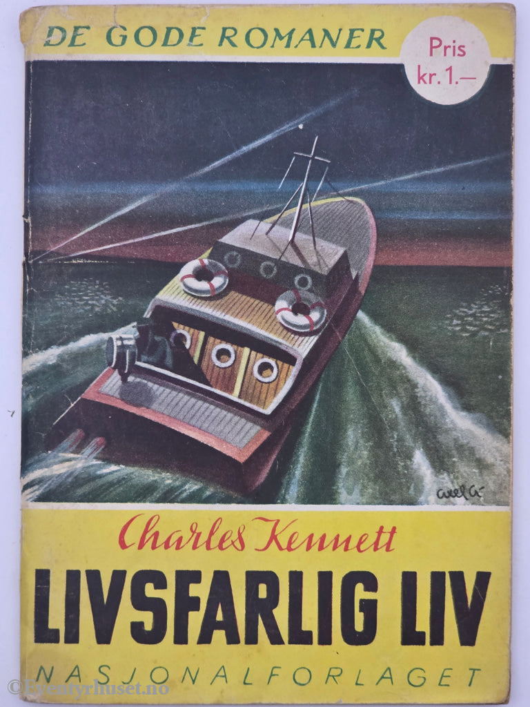 DE GODE ROMANER. Charles Kennett LIVSFARLIG LIV . Hefte.