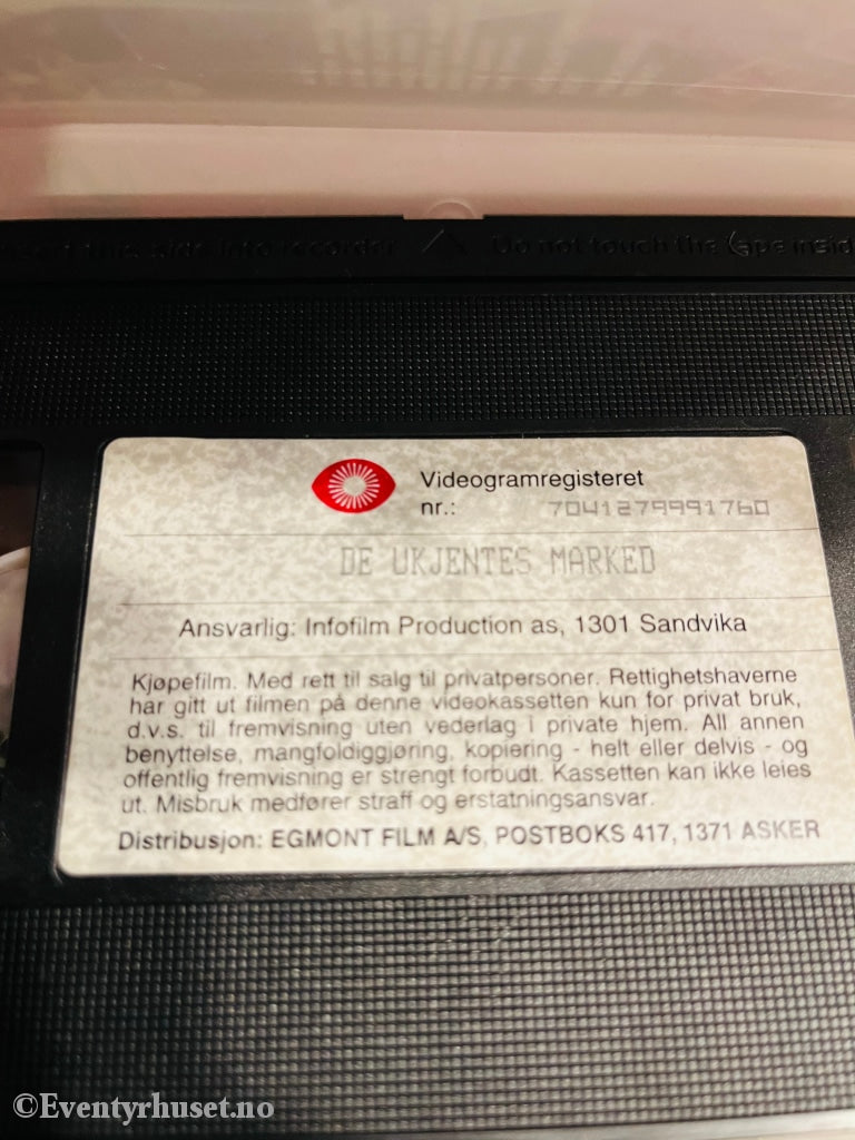 De Ukjentes Marked (Norske Klassikere). 1966. Vhs. Vhs