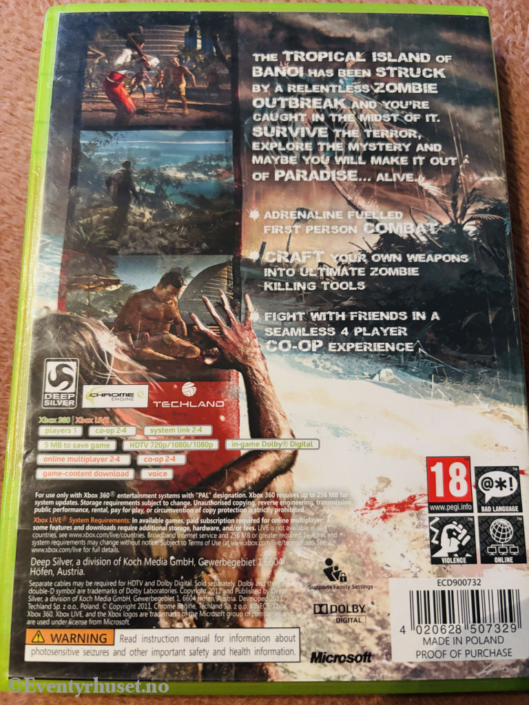 Dead Island. Xbox 360.