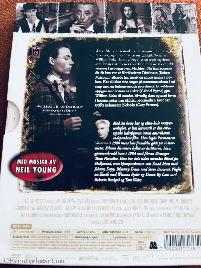 Dead Man (Jim Jarmusch Collection). 1995. Dvd Slipcase.