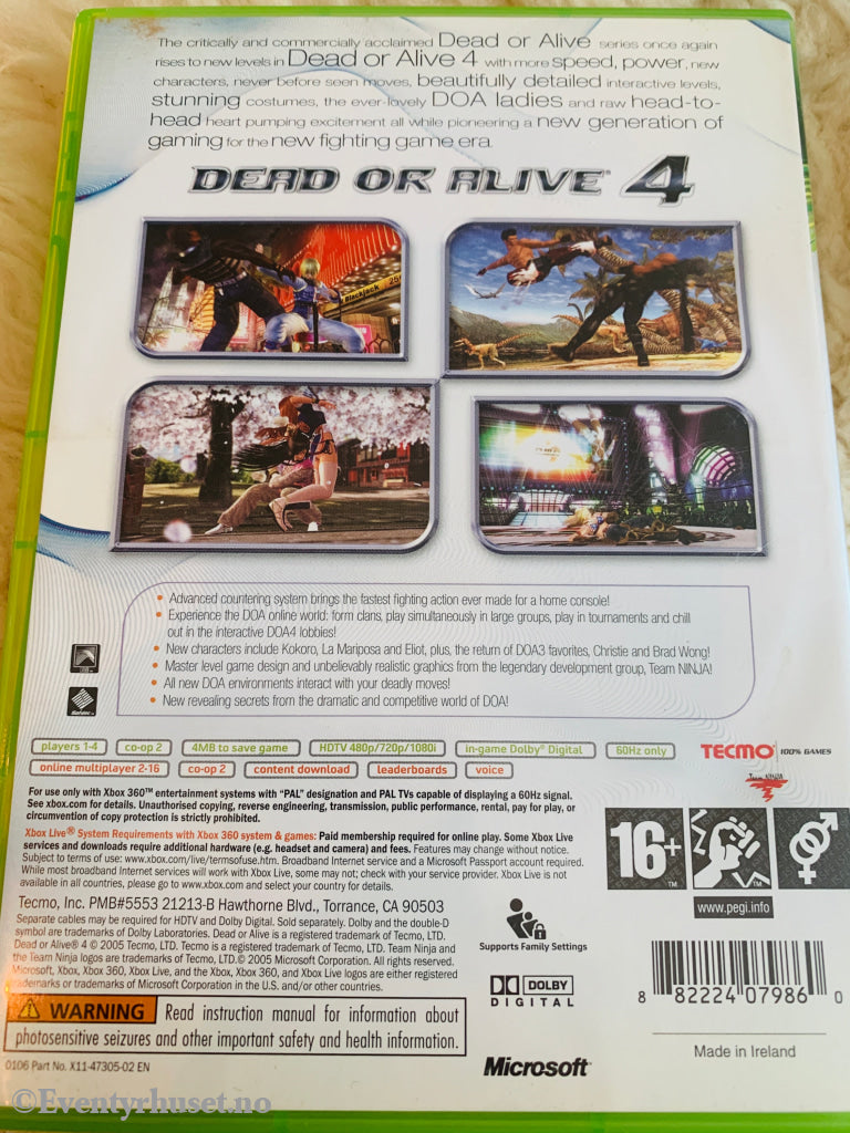 Dead or Alive 4. Xbox 360.