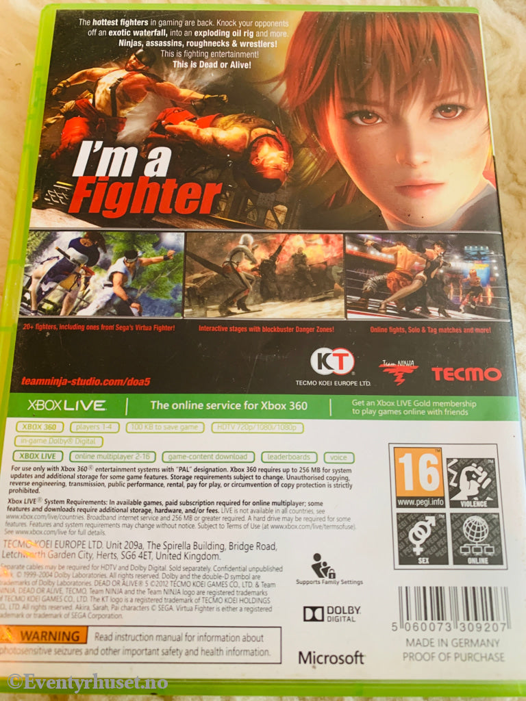 Dead or Alive 5. Xbox 360.