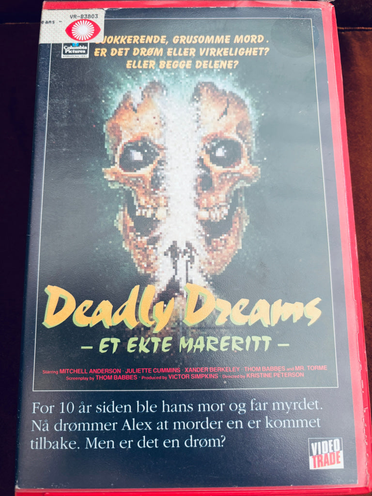 Deadly Dreams. 1988. VHS Big Box. VHS Big Box