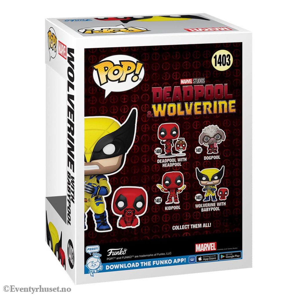 Deadpool 3 POP & Buddy! Vinyl Figure Wolverine w/ Babypool 9 cm Collectibles