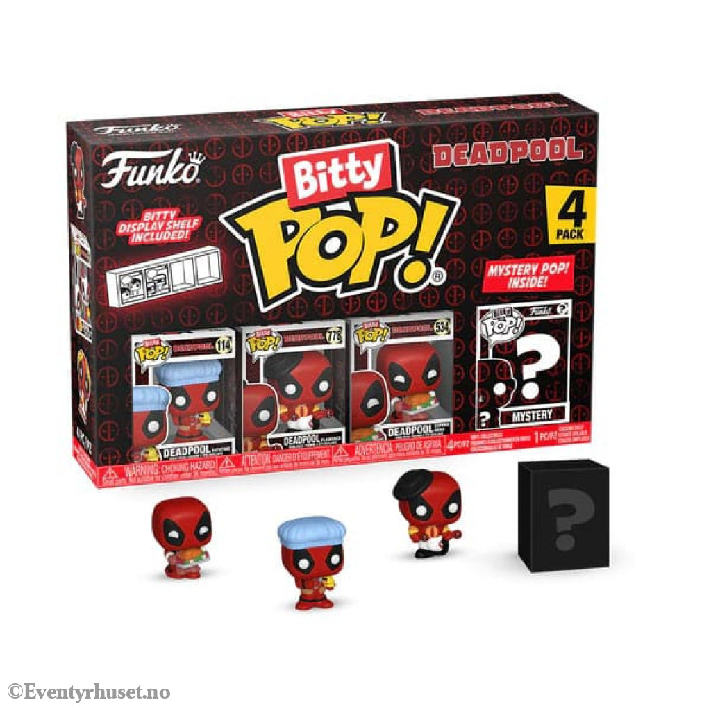 Deadpool Bitty POP! Vinyl Figure 4-Pack Bathtime 2,5 cm Collectibles