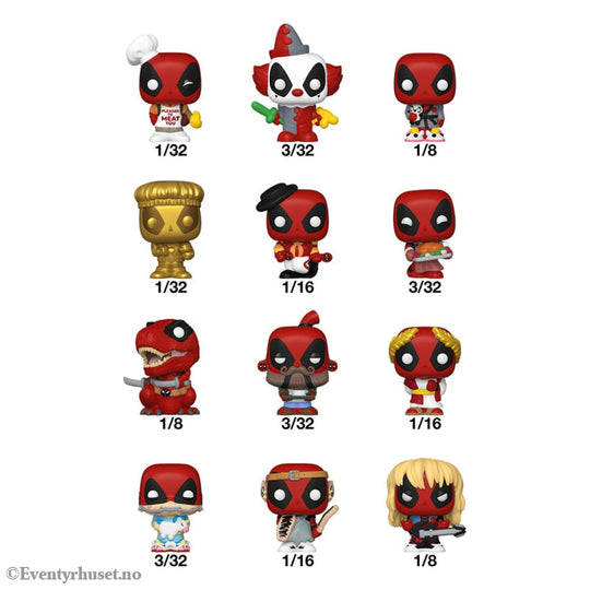 Deadpool Bitty POP! Vinyl Figure Display (32) PDQ 2,5 cm Collectibles