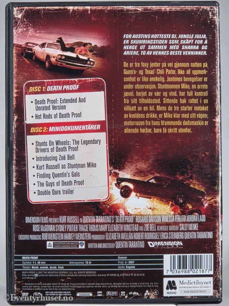 Death Proof. 2007. DVD.