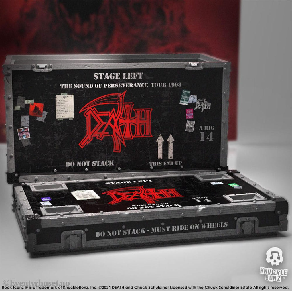 Death Rock Ikonz On Tour Road Case Statue + Stage Backdrop Set The Sound of Perseverance Tour 1998 Collectibles