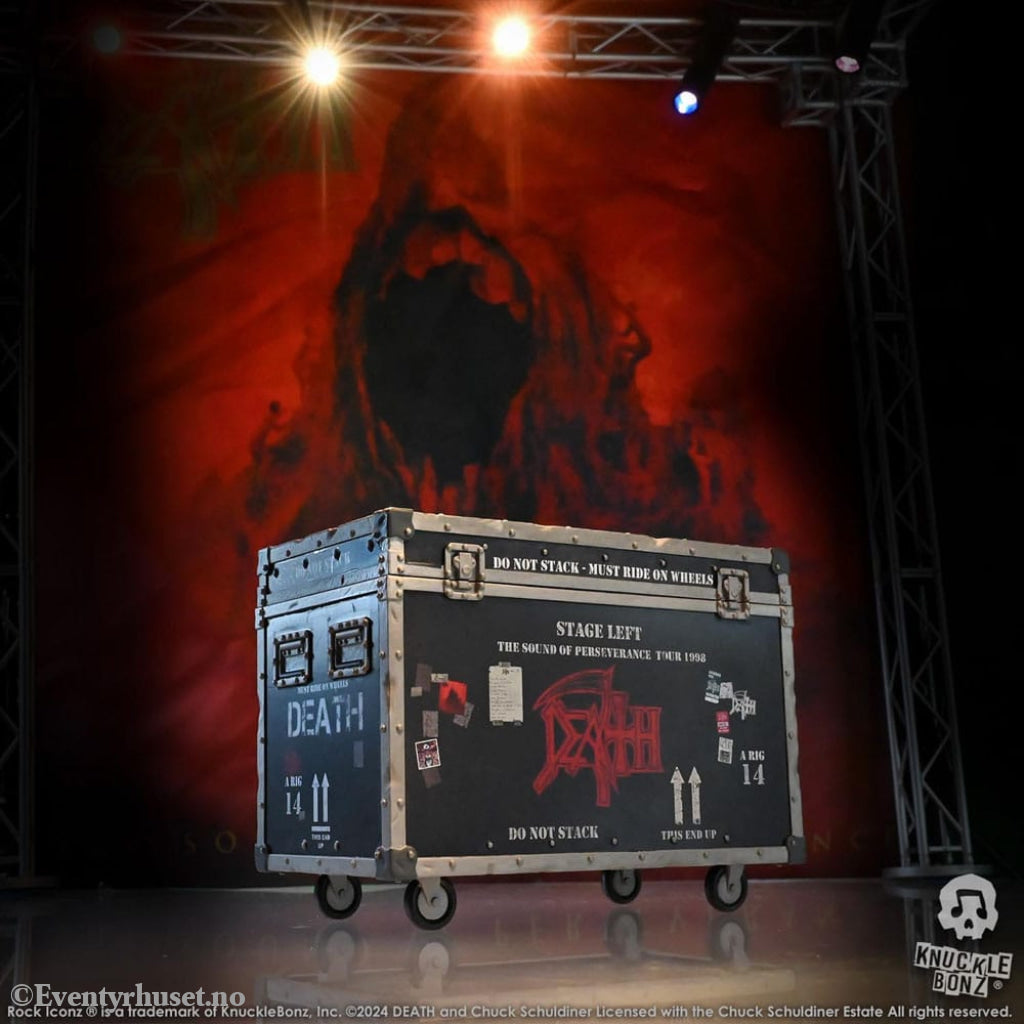 Death Rock Ikonz On Tour Road Case Statue + Stage Backdrop Set The Sound of Perseverance Tour 1998 Collectibles
