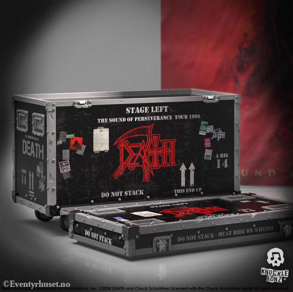 Death Rock Ikonz On Tour Road Case Statue + Stage Backdrop Set The Sound of Perseverance Tour 1998 Collectibles