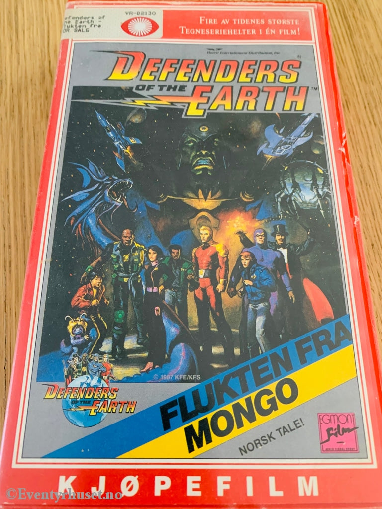 Defenders Of The Earth. Flukten Fra Mongo. 1987. Vhs. Vhs