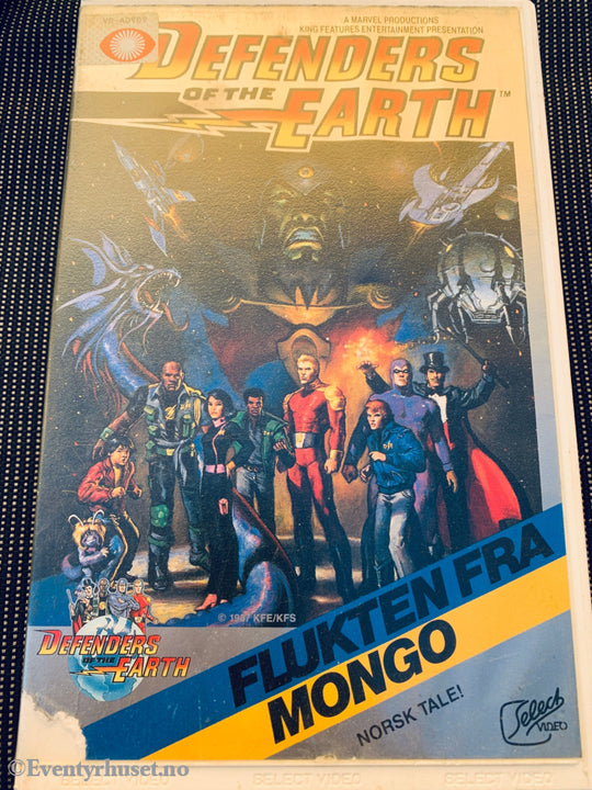 Defenders of the earth flukten fra Mongo. 1987. VHS Big Box. VHS Big Box