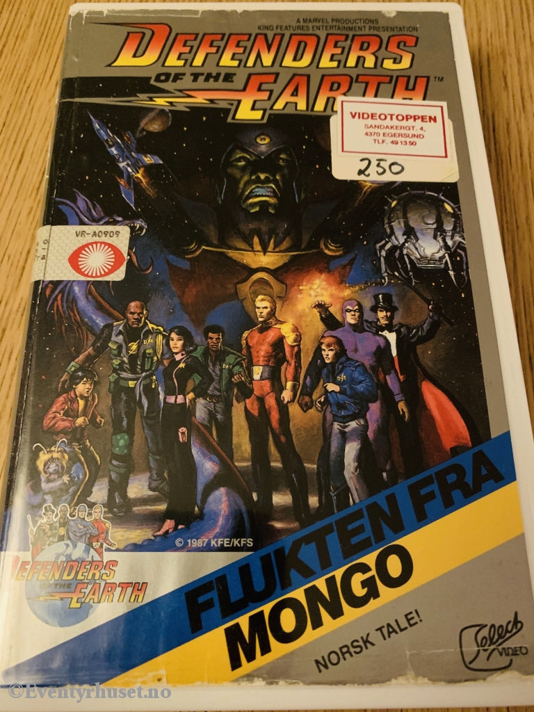 Defenders Of The Earth - Flukten Fra Mongo. 1987. Vhs Big Box.