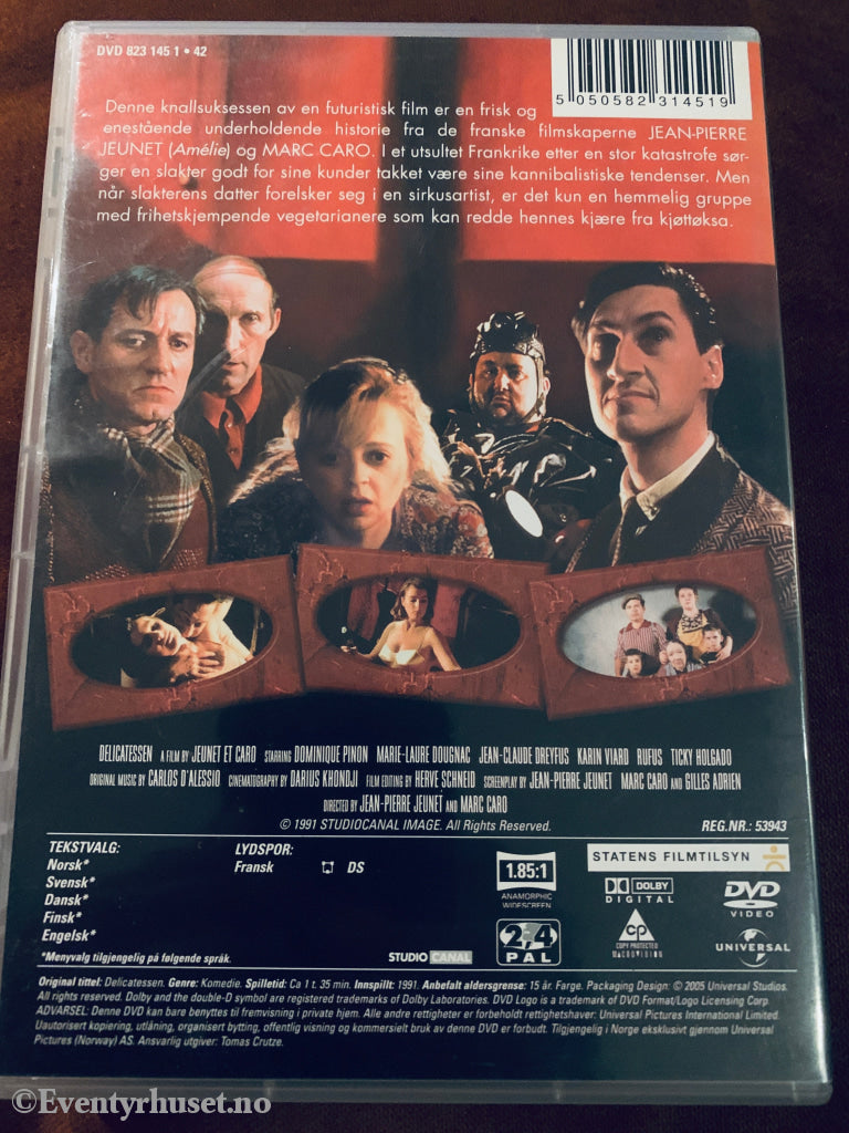 Delikatessen. DVD.