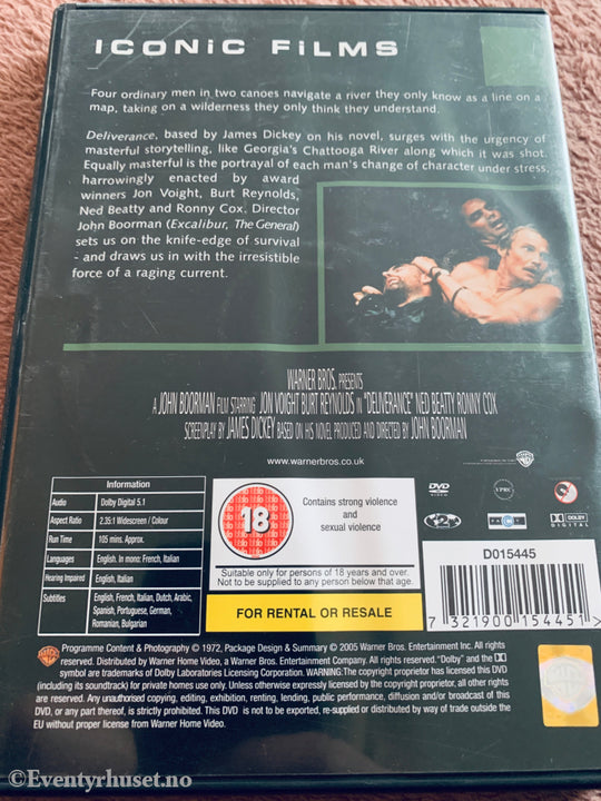 Deliverance (1972). DVD.