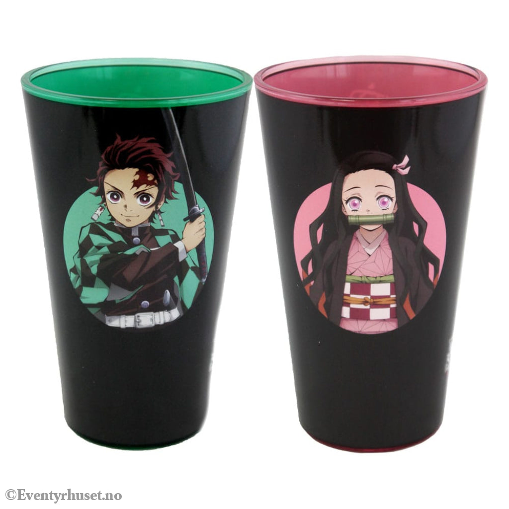 Demon Slayer Drinking Glasses 2-Pack Tanjiro & Nezuko 473 ml Home & Gifts