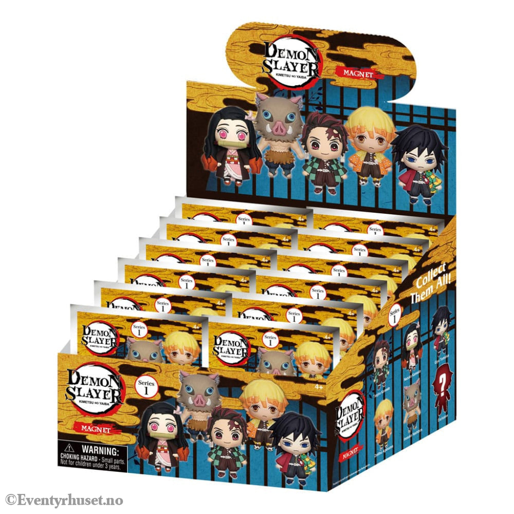Demon Slayer: Kimetsu no Yaiba 3D 3D Magnets Series 1 Display (12) Home & Gifts