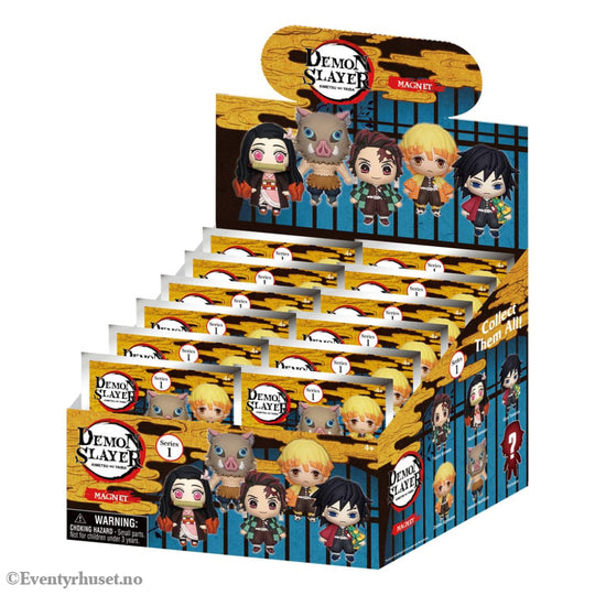Demon Slayer: Kimetsu no Yaiba 3D 3D Magnets Series 1 Display (12) Home & Gifts