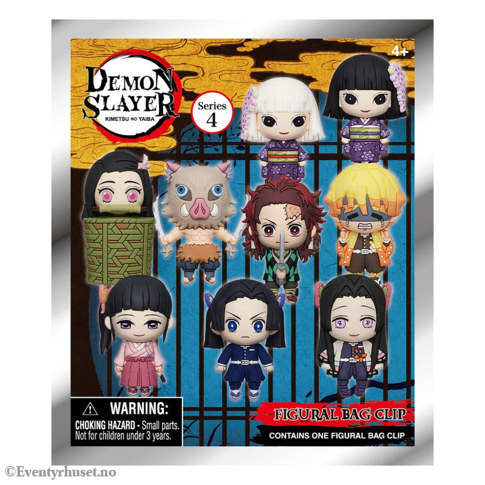 Demon Slayer: Kimetsu no Yaiba 3D PVC Bag Clips Series 4 Display (24) Fashion & Accessories